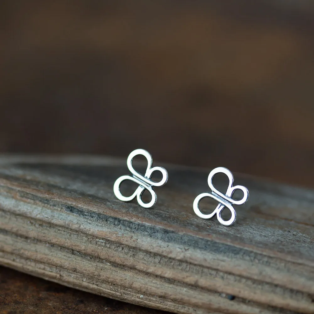 Minimalist Butterfly Stud Earrings