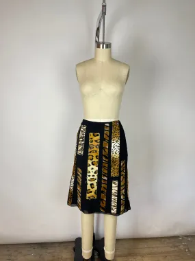 Miss Sixty Animal Print Skirt (S)