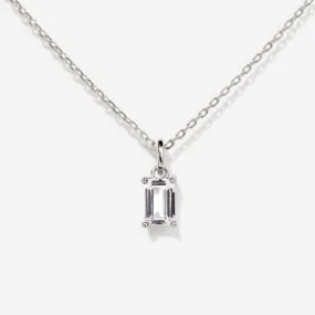 Moissanite Silver Necklace