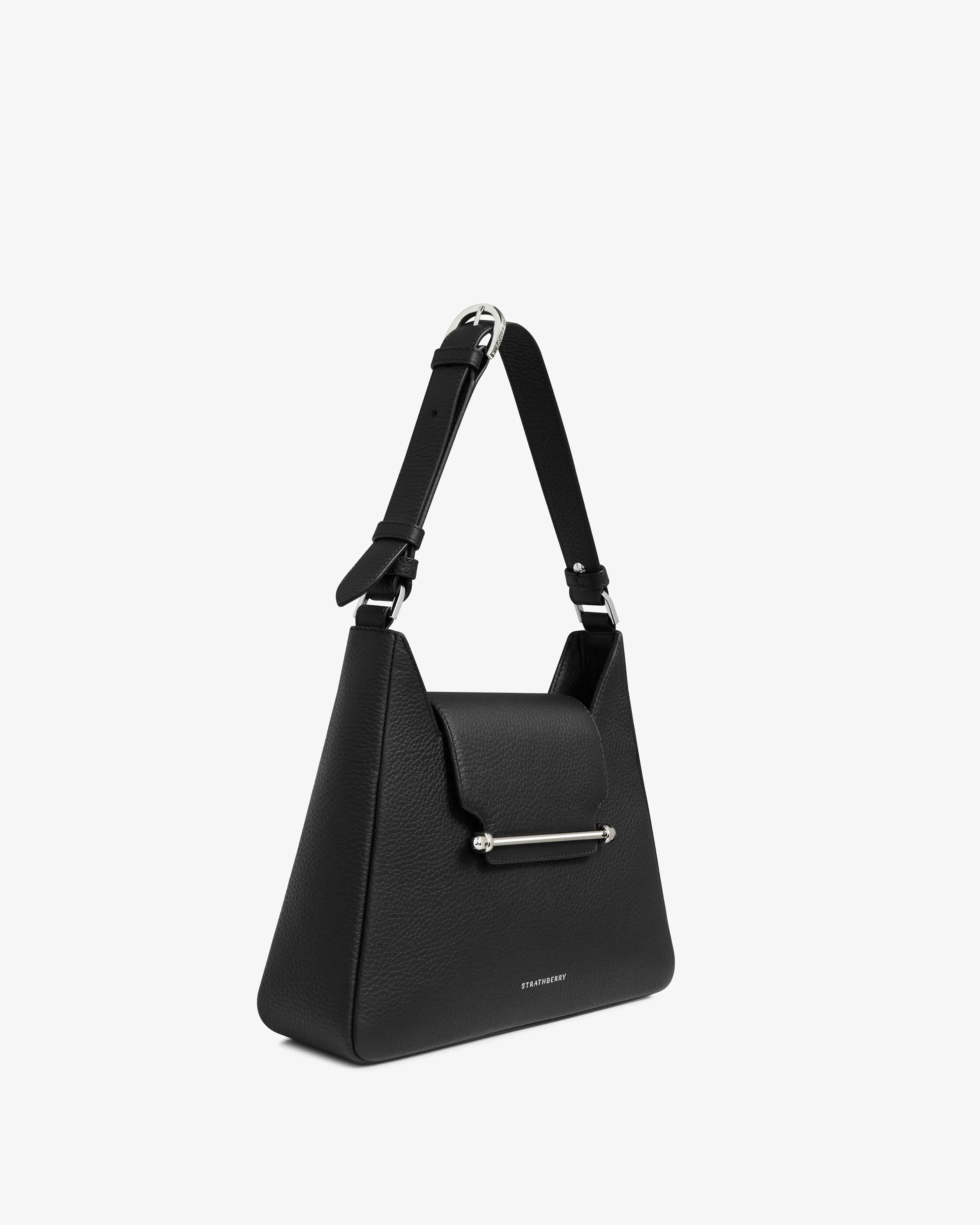 Multrees Hobo - Black with Silver Hardware