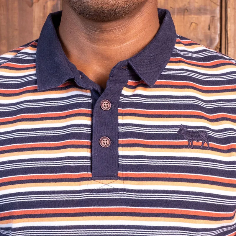 Notties Striped Regular Fit SJ Polo Midnight