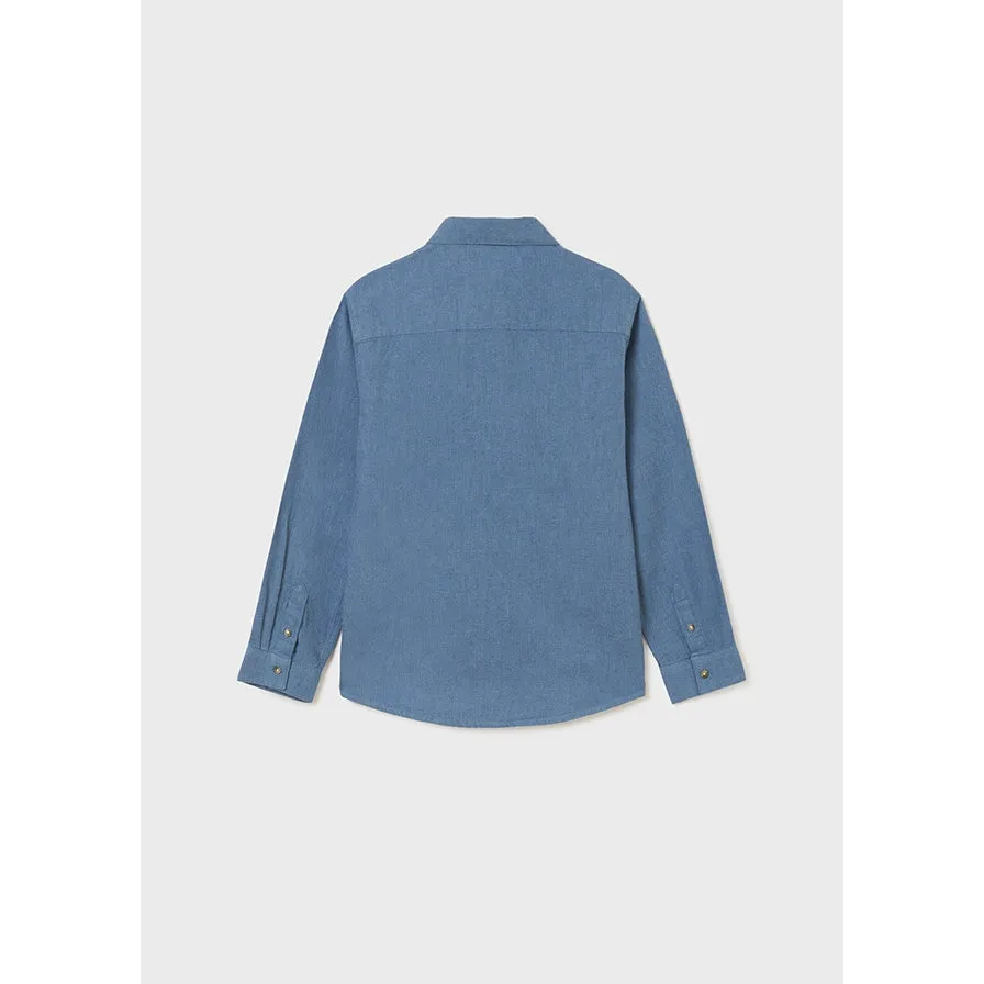 Nukutavake L/S Shirt _Blue 7165-38