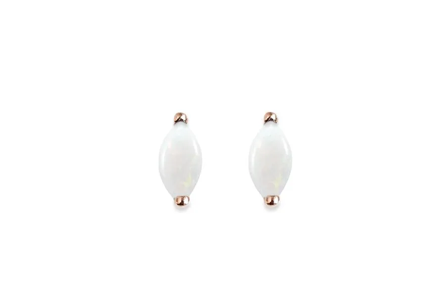 Opal Marquise Studs