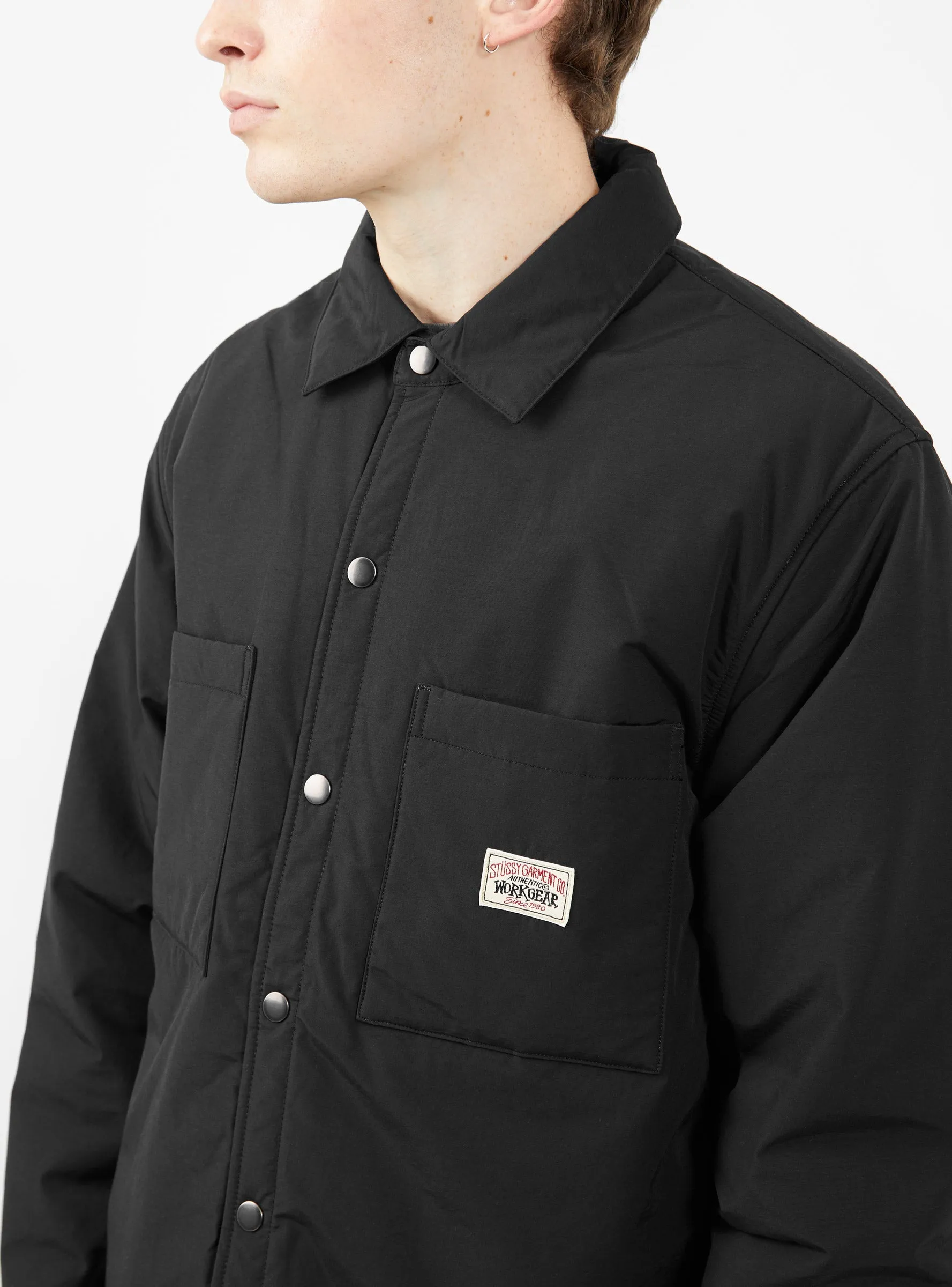 Padded Tech Over Shirt Black