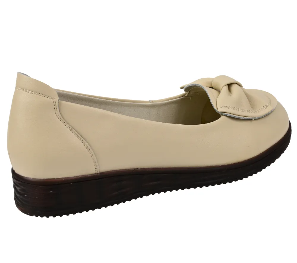 Pantofi casual, dama, GALLOP, GA 2312 crem, piele naturala