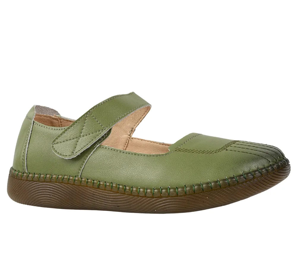 Pantofi casual, dama, GALLOP, GA 2319 verde, piele naturala