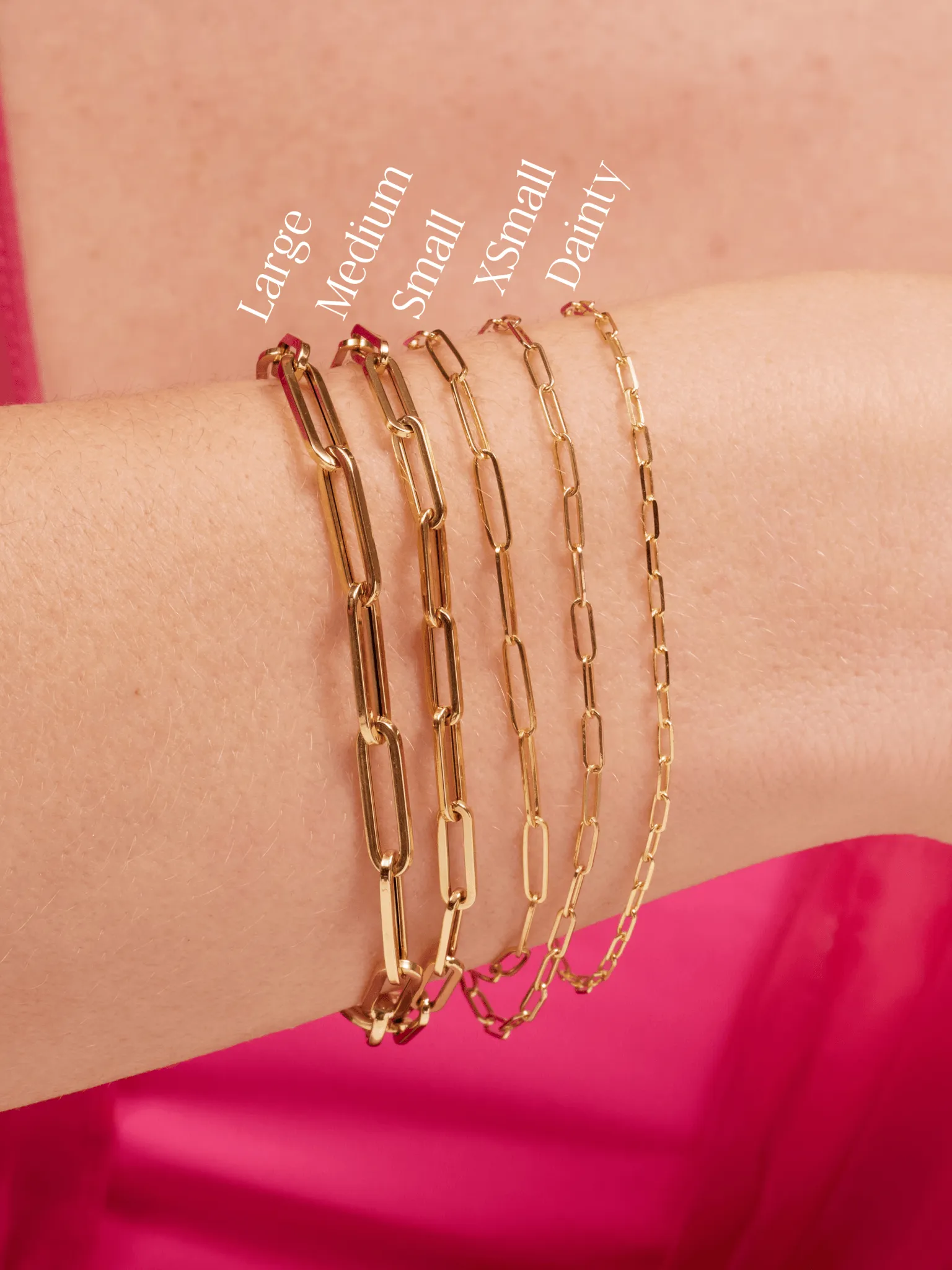 Paperclip 'XS' Bracelet 14K