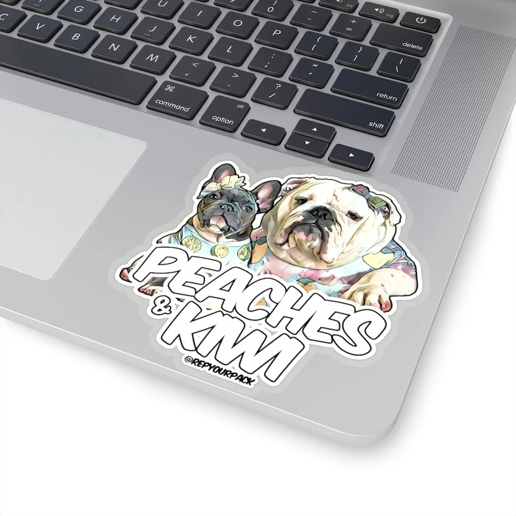 Peaches & Kiwi 1 Stickers