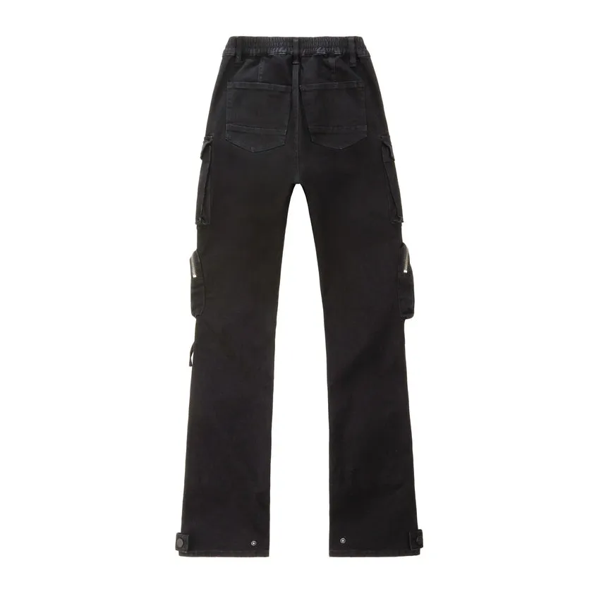 Pigment Dyed Utility Twill Pants - Black