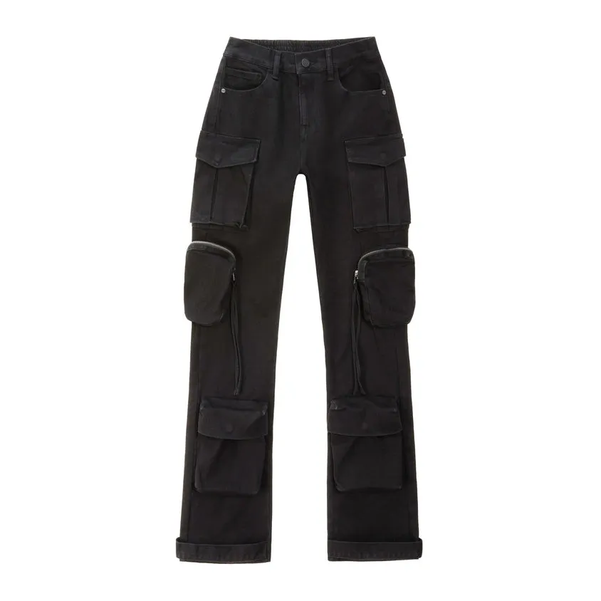 Pigment Dyed Utility Twill Pants - Black