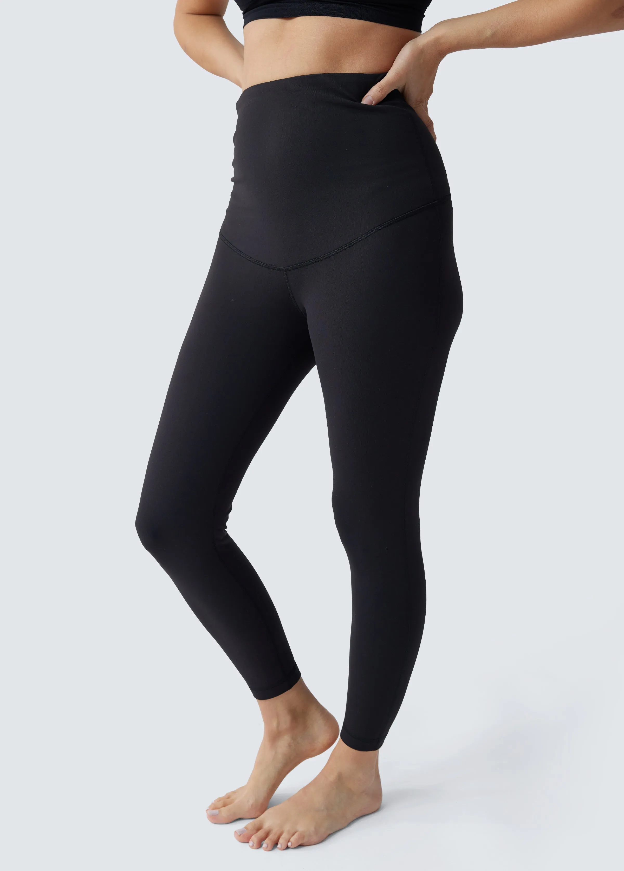 Postpartum Legging   Bike Short - Two-Pack