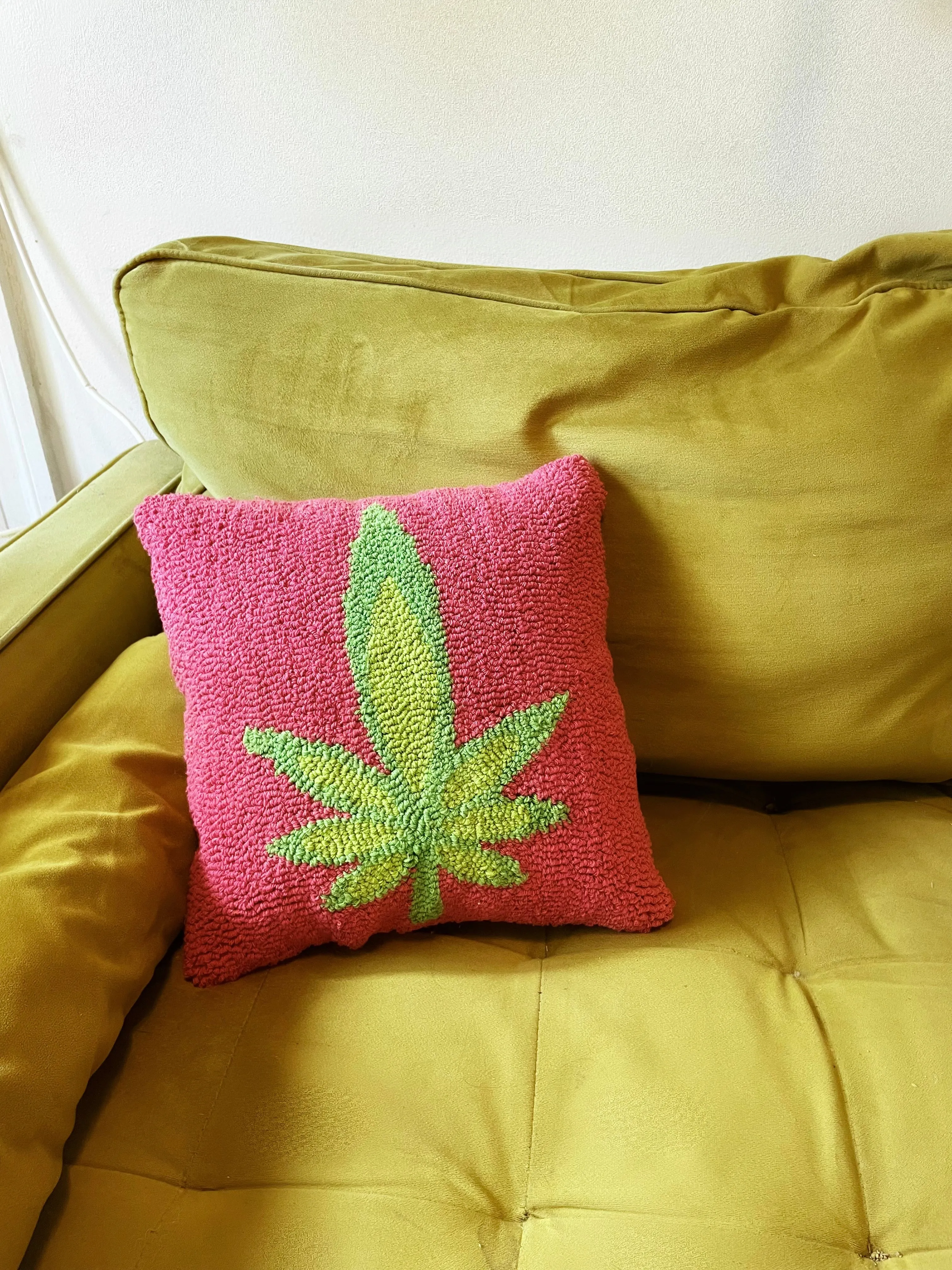 Pot Leaf Pillow