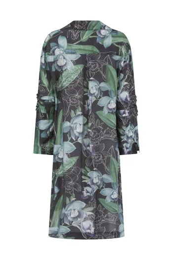 PR uno black orchid shirt dress