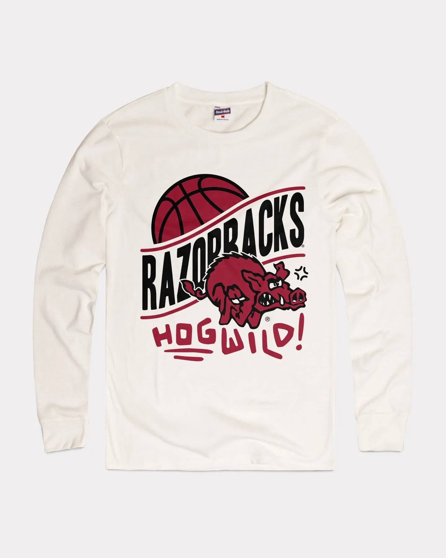 Razorbacks Hog Wild White Long Sleeve T-Shirt