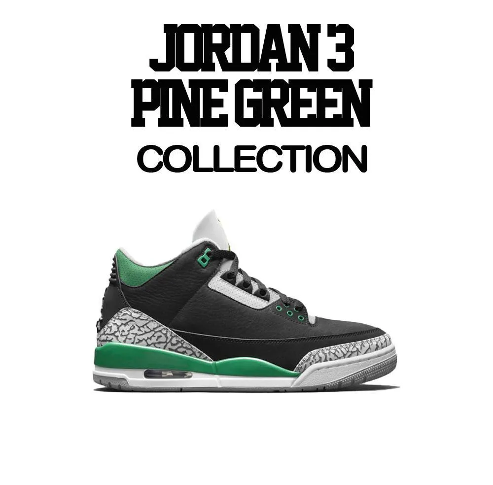 Retro 3 Pine Green ST Drip Shirt