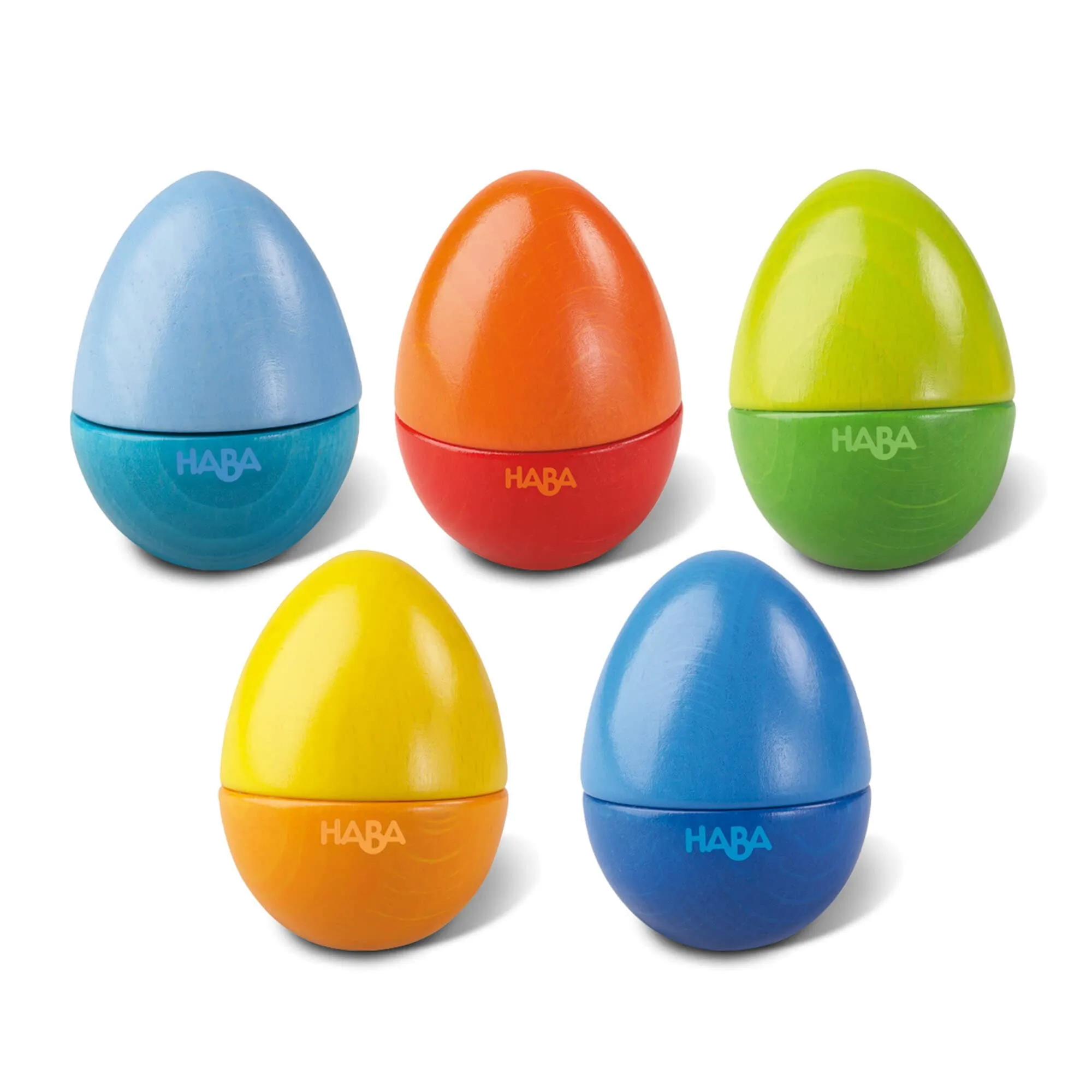 Set of 5 Wooden Musical Eggs