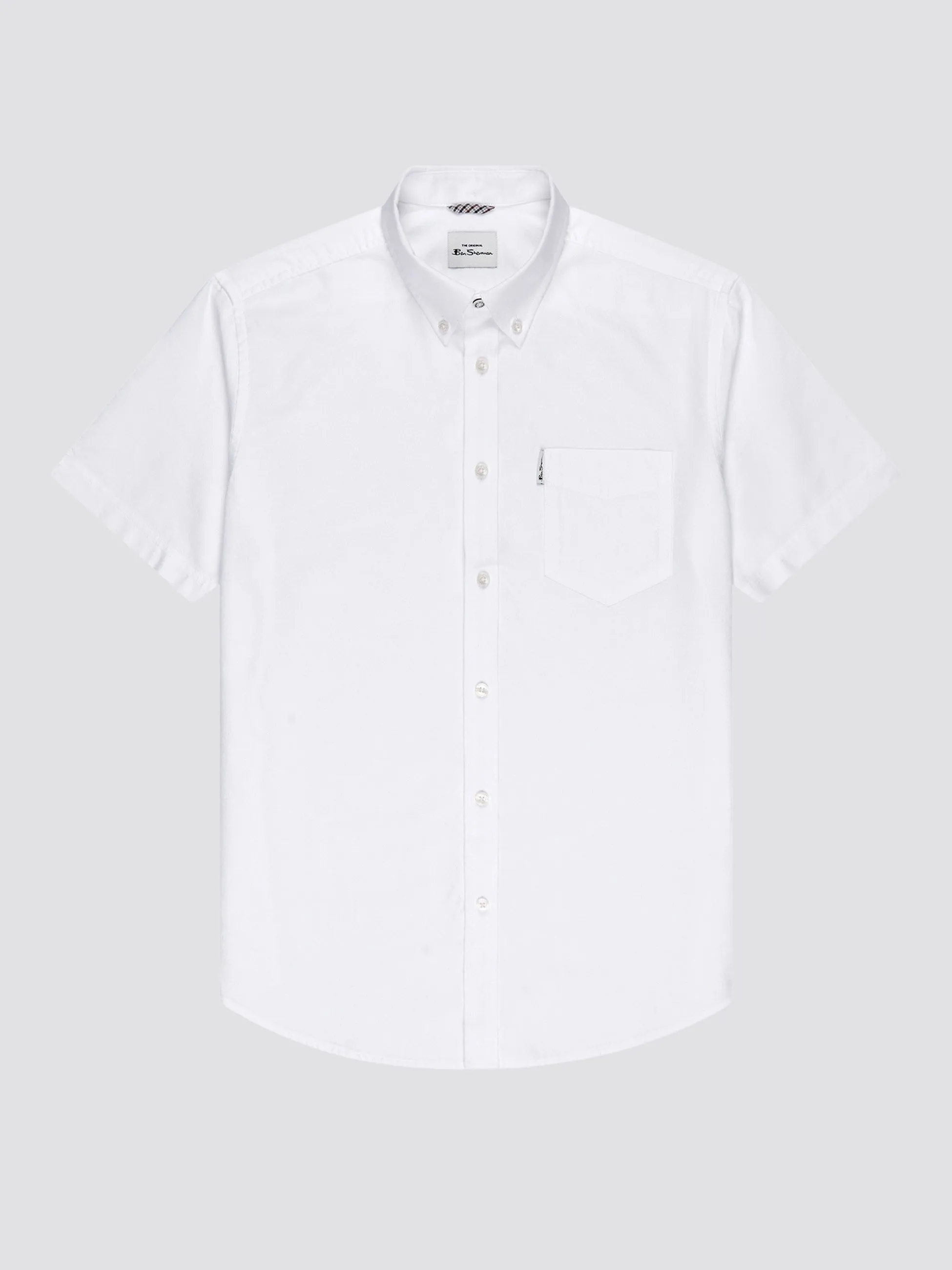 Signature Short Sleeve Oxford Shirt - White