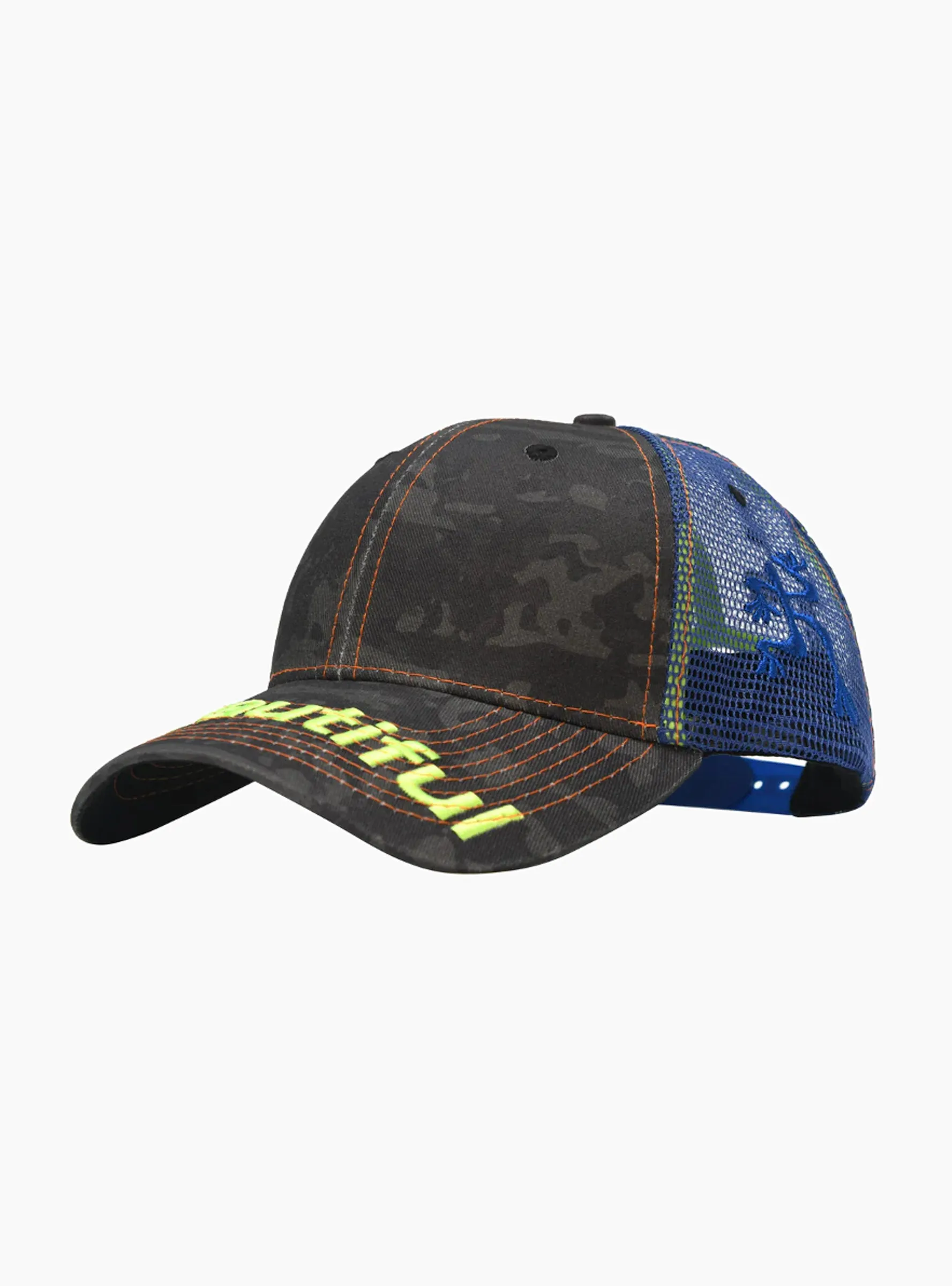 Soto Trucker Hat Black Camo & Blue