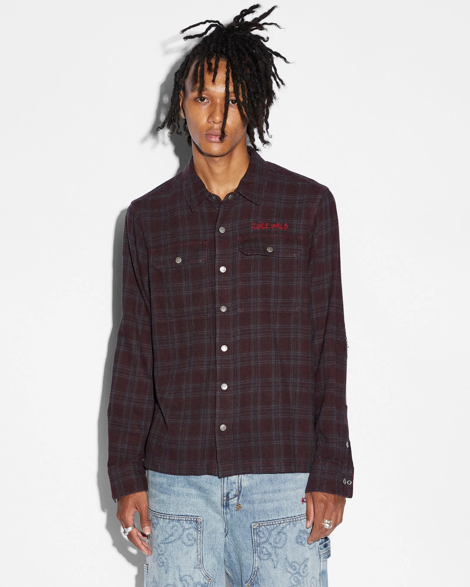 SPLICED 999 LS SHIRT - HALF TONE CHECK