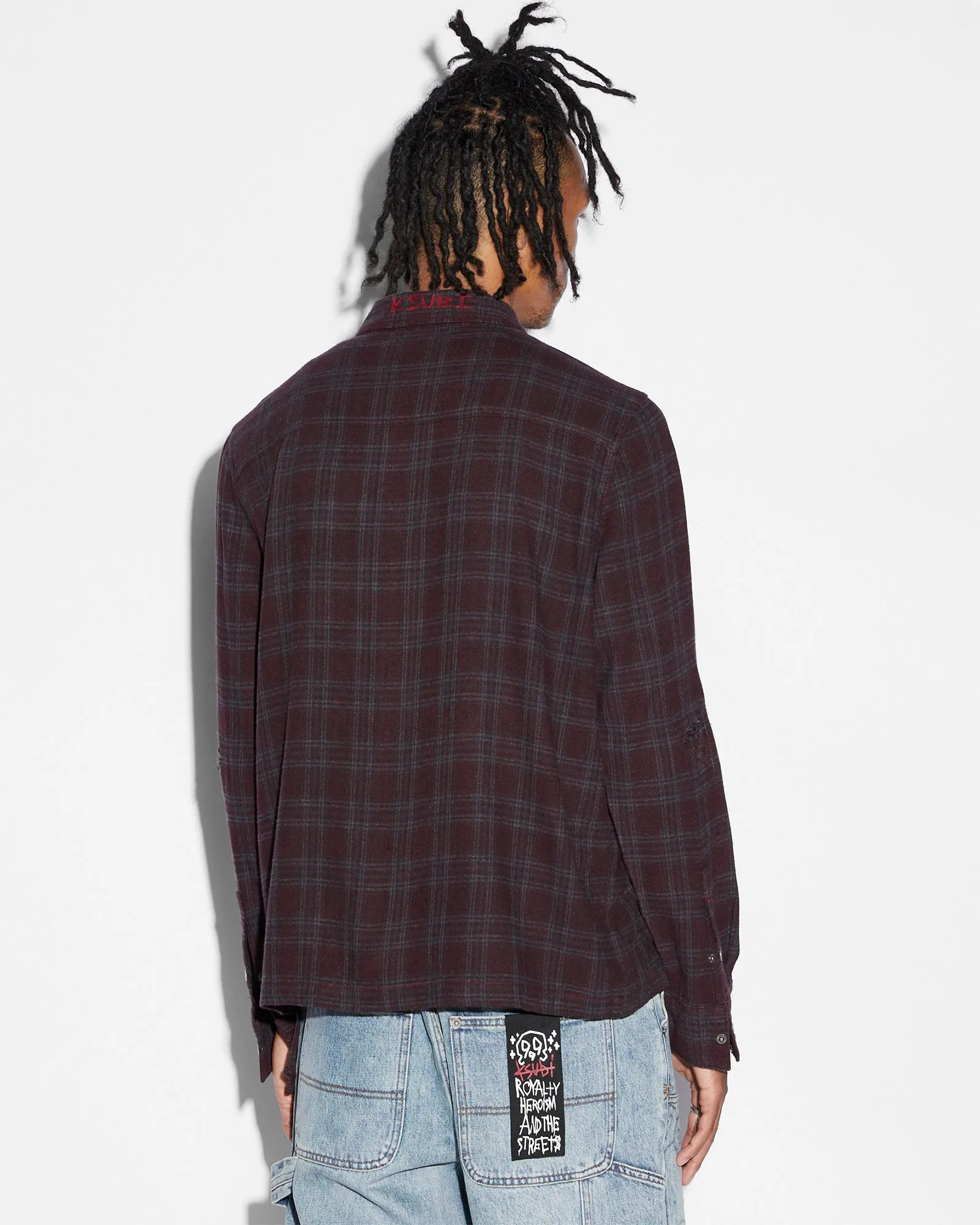 SPLICED 999 LS SHIRT - HALF TONE CHECK