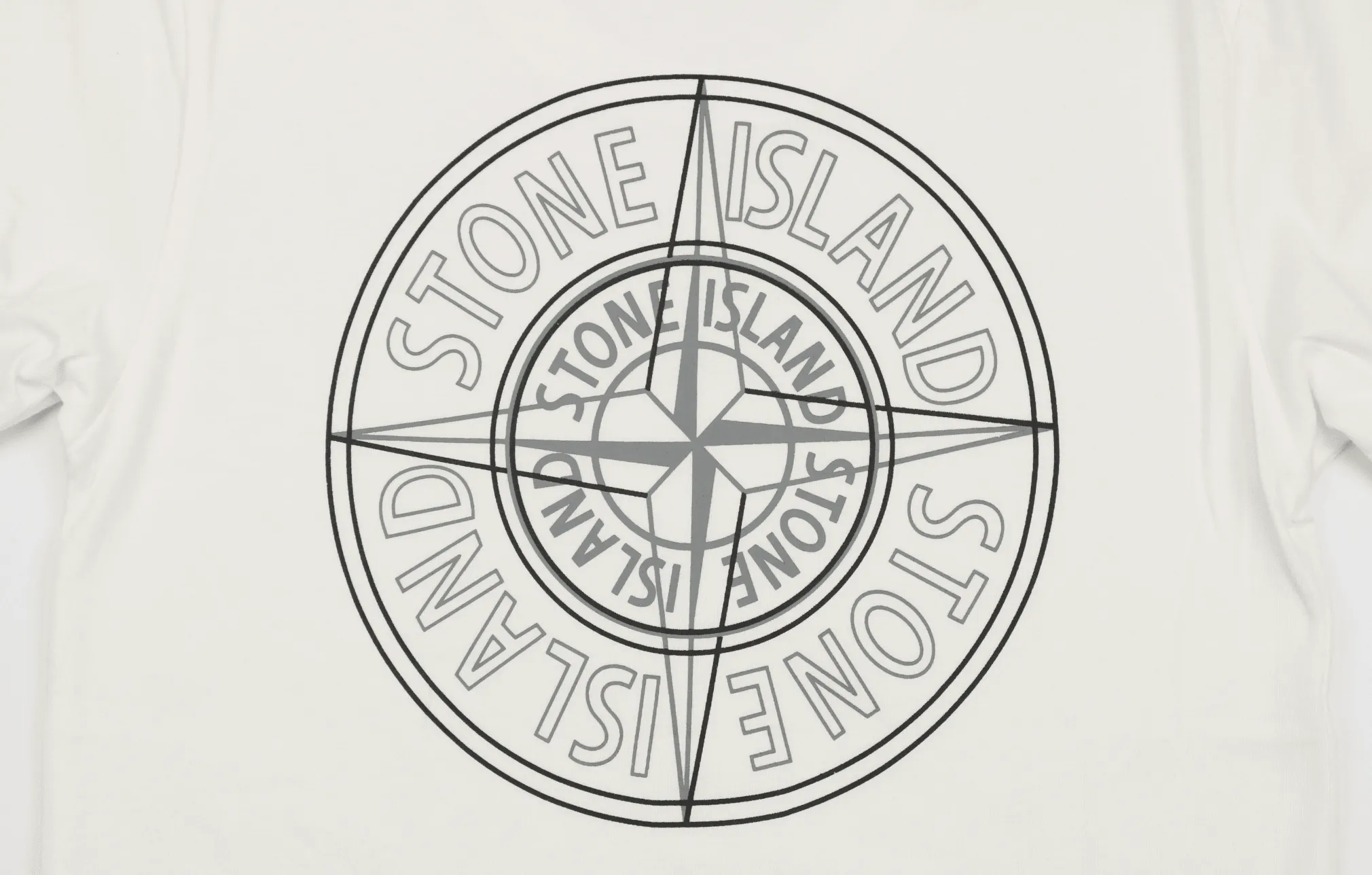 STONE ISLAND 21ss DOUBLE PIN *WHITE*