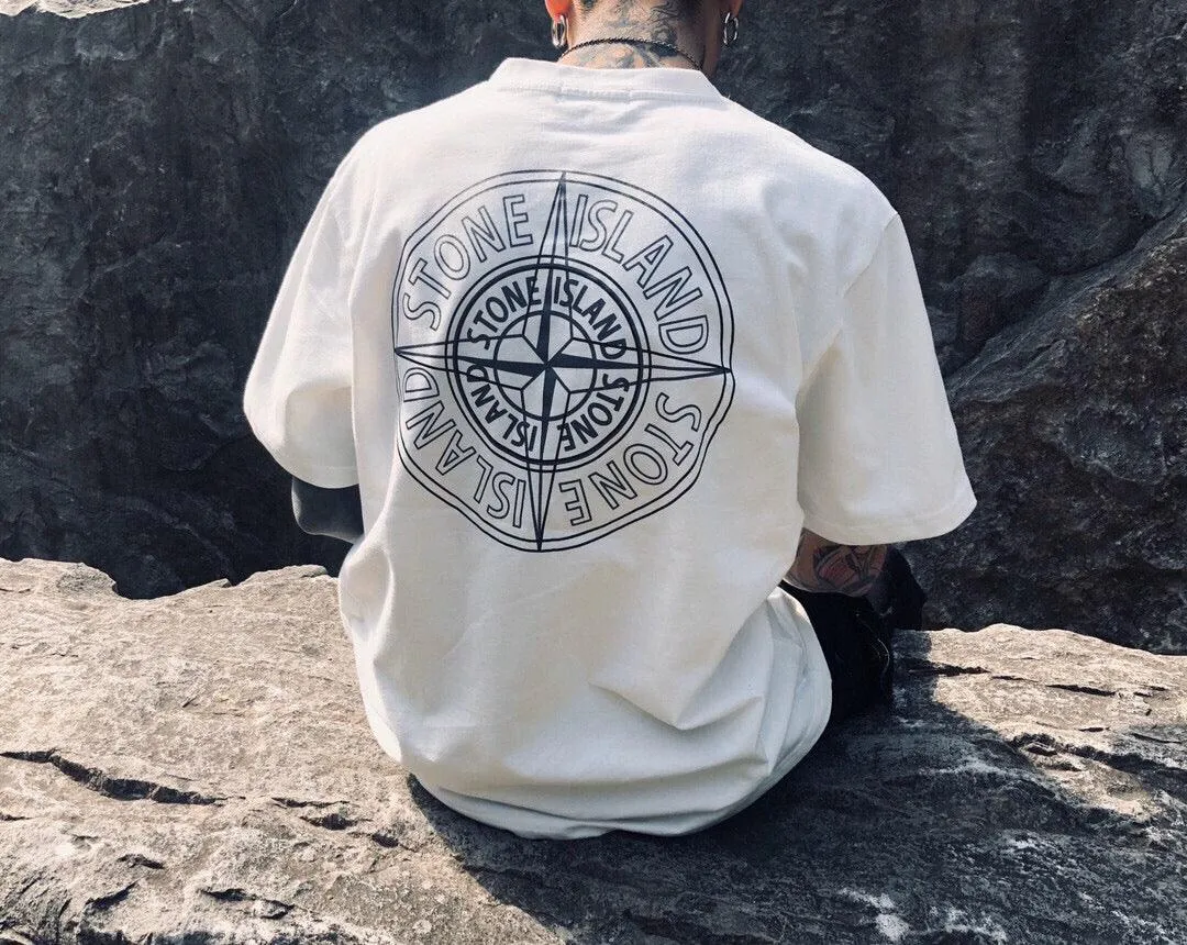 STONE ISLAND 21ss DOUBLE PIN *WHITE*