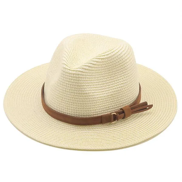 Straw Beach Sunscreen Sunshade Jazz Hat 12783444C