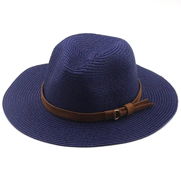 Straw Beach Sunscreen Sunshade Jazz Hat 12783444C