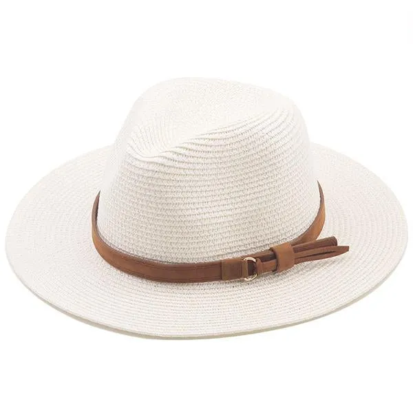 Straw Beach Sunscreen Sunshade Jazz Hat 12783444C