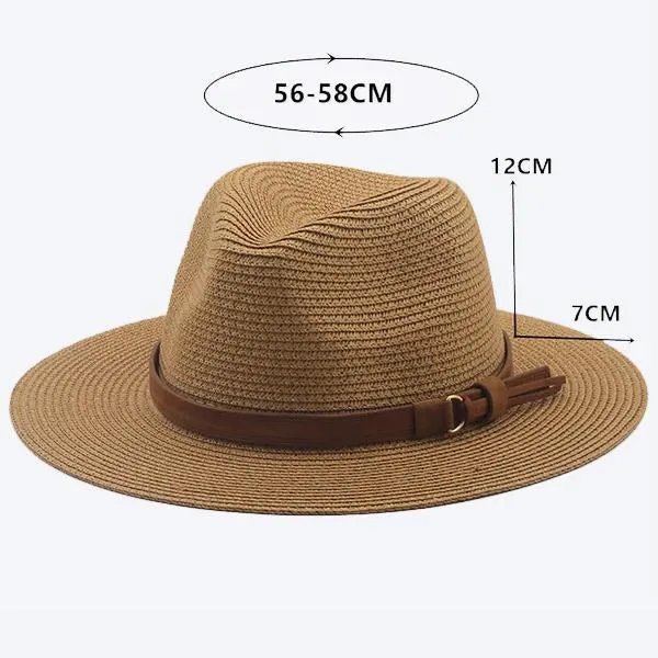 Straw Beach Sunscreen Sunshade Jazz Hat 12783444C