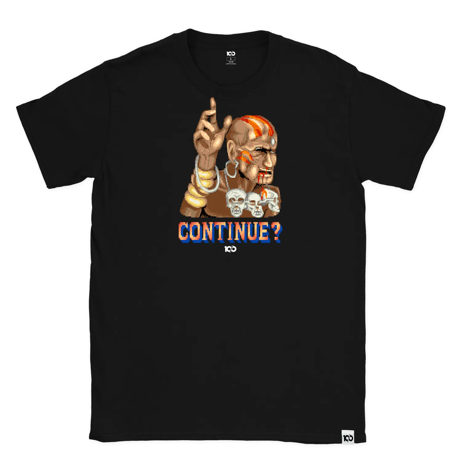 STREET FIGHTER 'Continue? Dhalsim' t-shirt - Black