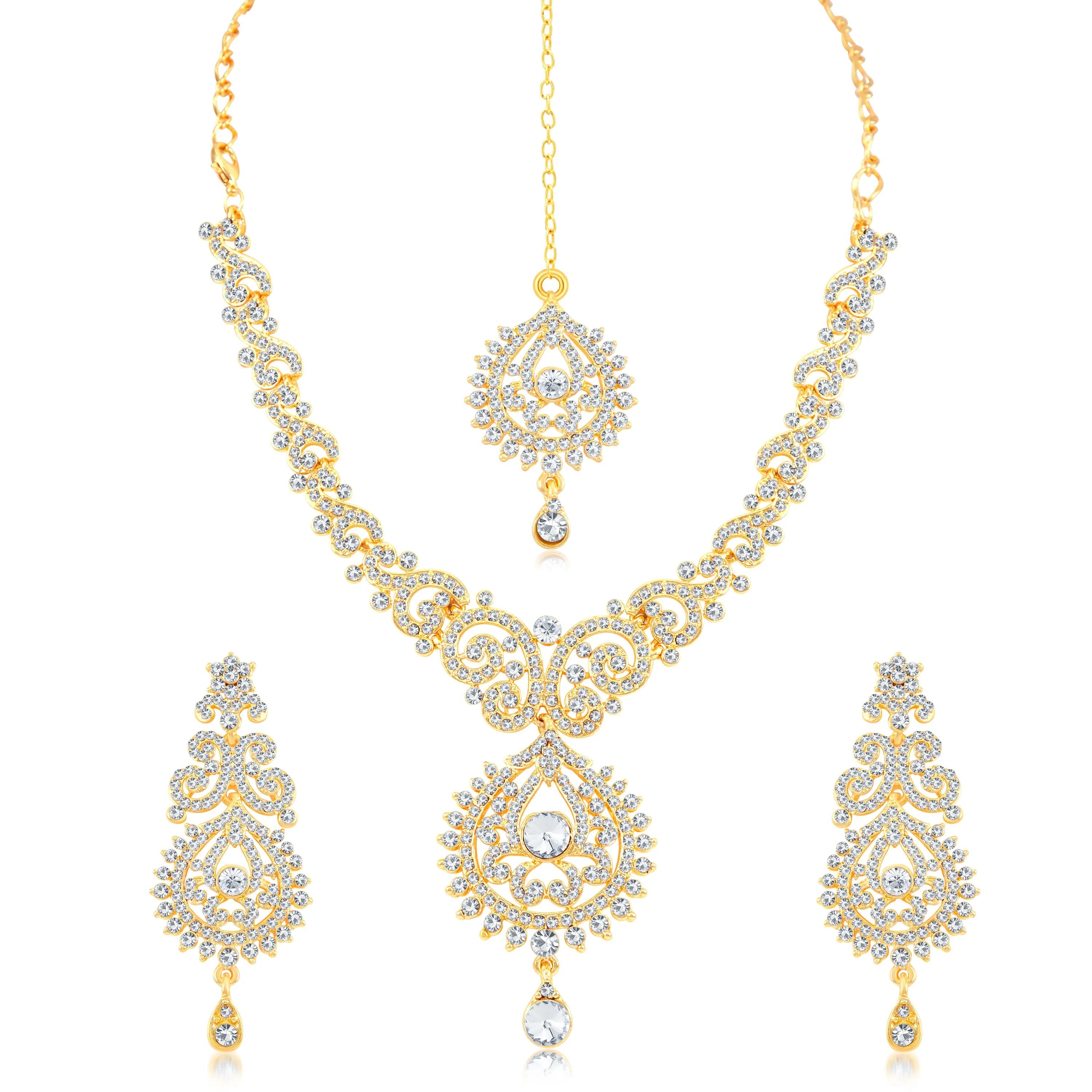 Sukkhi Beguiling Gold Plated necklace set for women - Title