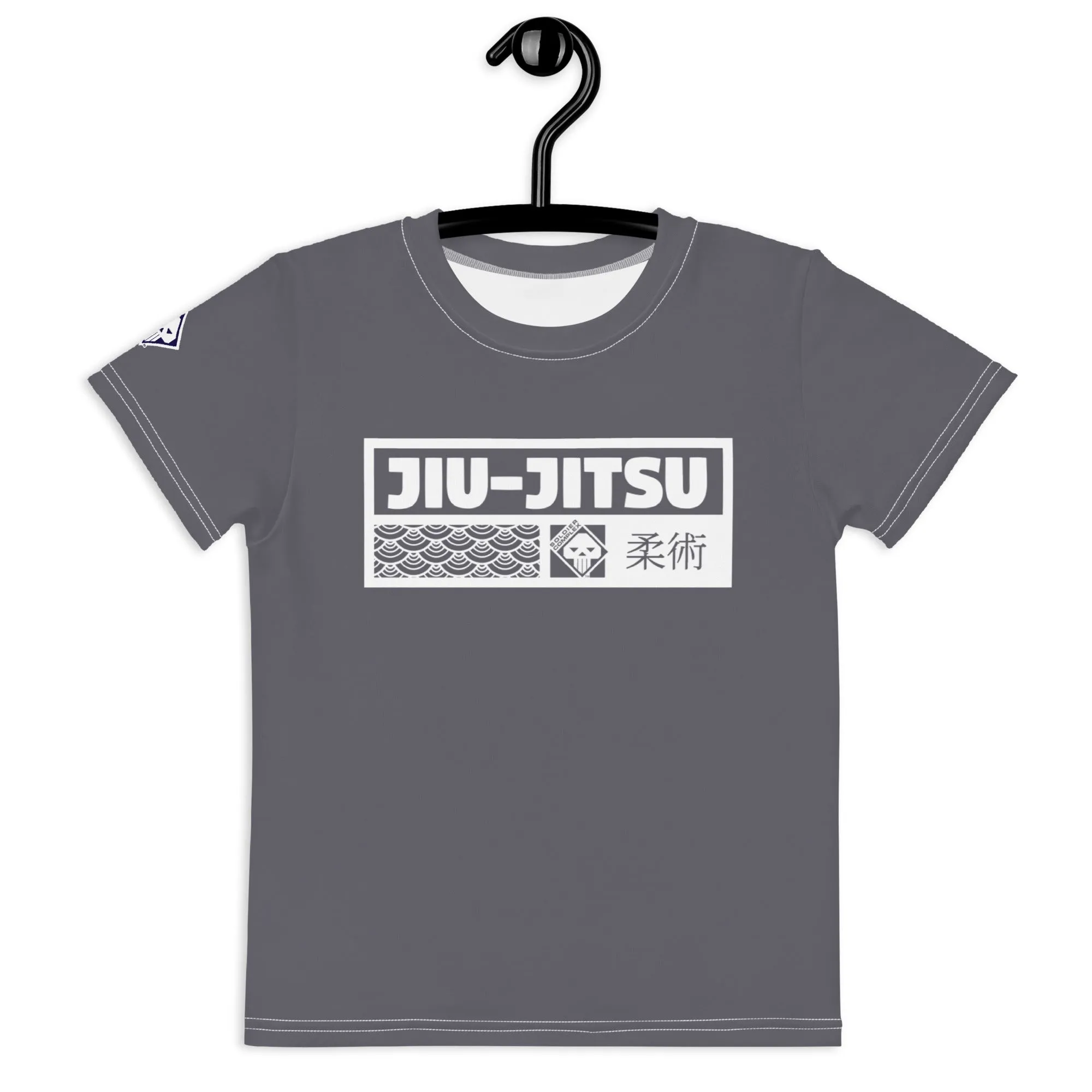 Summer Wardrobe Essential: Girl's Short Sleeve Jiu-Jitsu Rash Guard - Charcoal