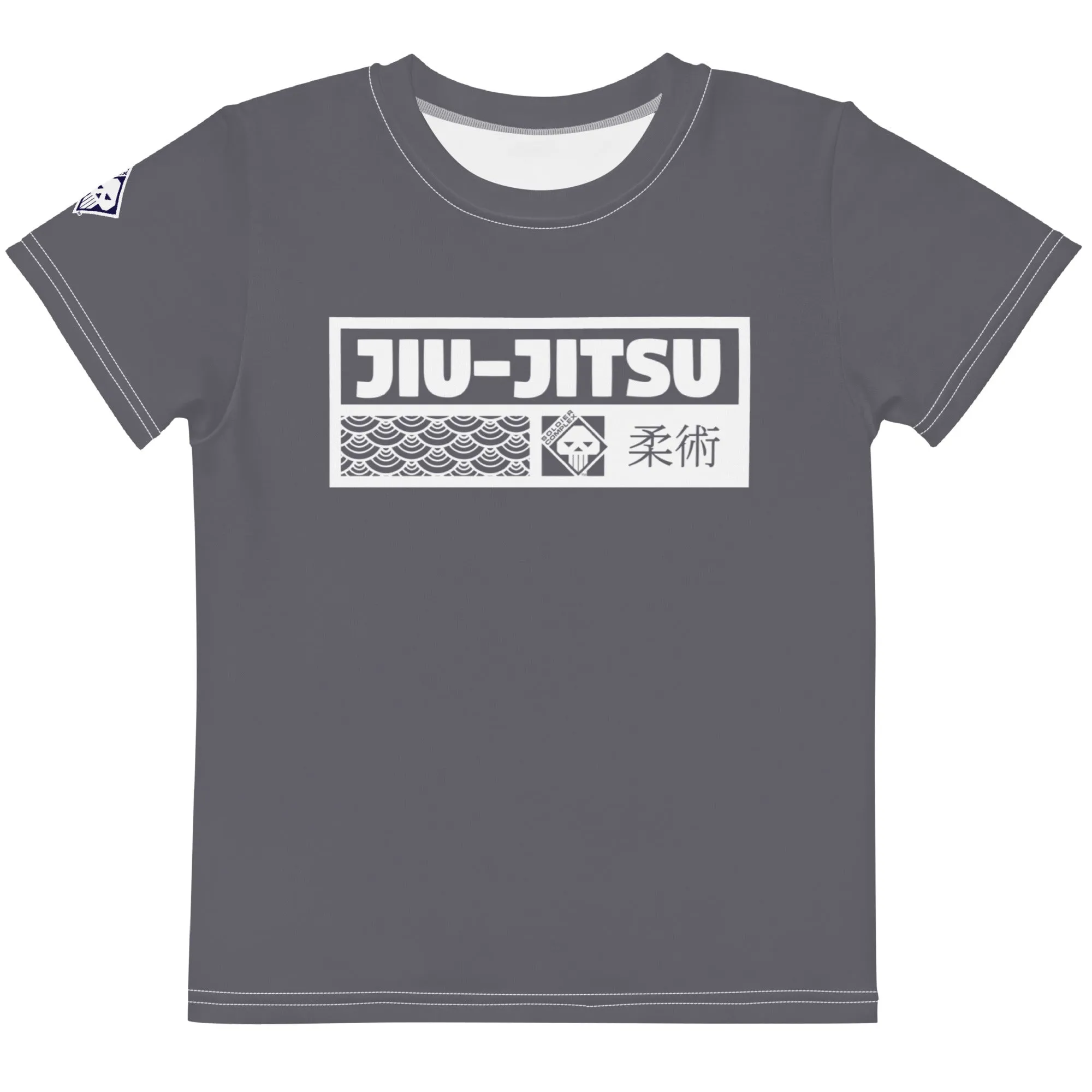 Summer Wardrobe Essential: Girl's Short Sleeve Jiu-Jitsu Rash Guard - Charcoal