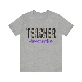 Teacher Kindergarten Short Sleeve Tee