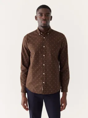 The Printed Jasper Oxford Shirt in Café