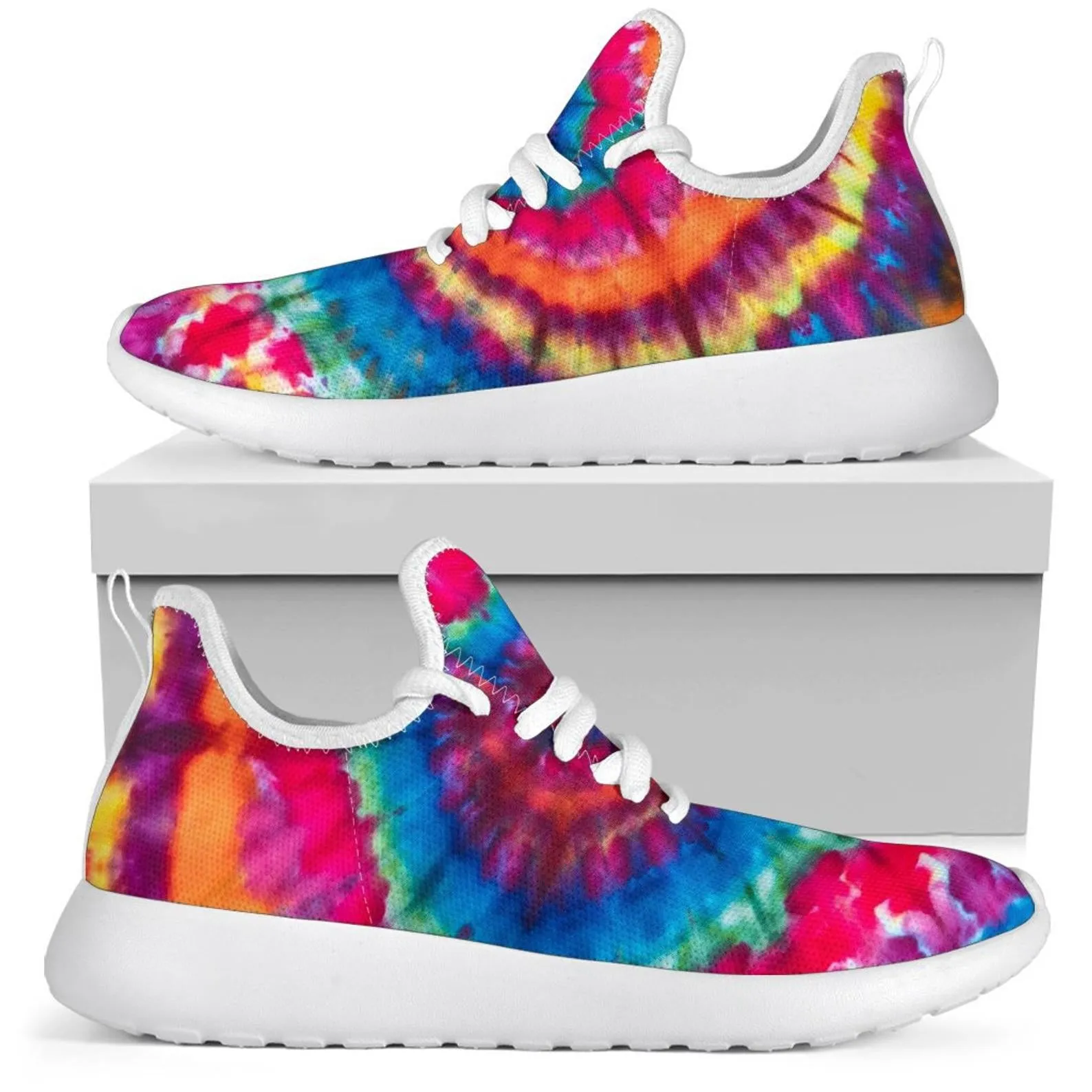 Tie Dye Festival Rave Unisex Sneaker Shoes