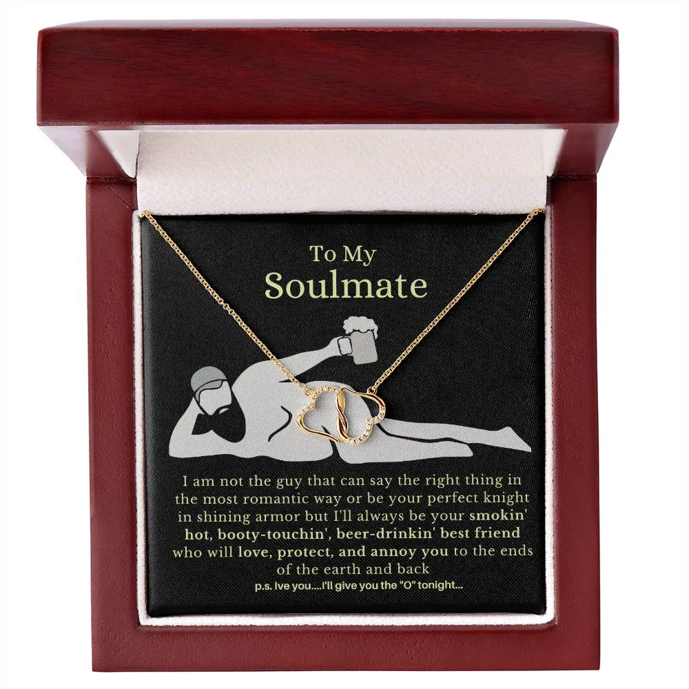 To My Soulmate, Best Friends | Stunning Necklace with Message Card | Ships FAST & FREE