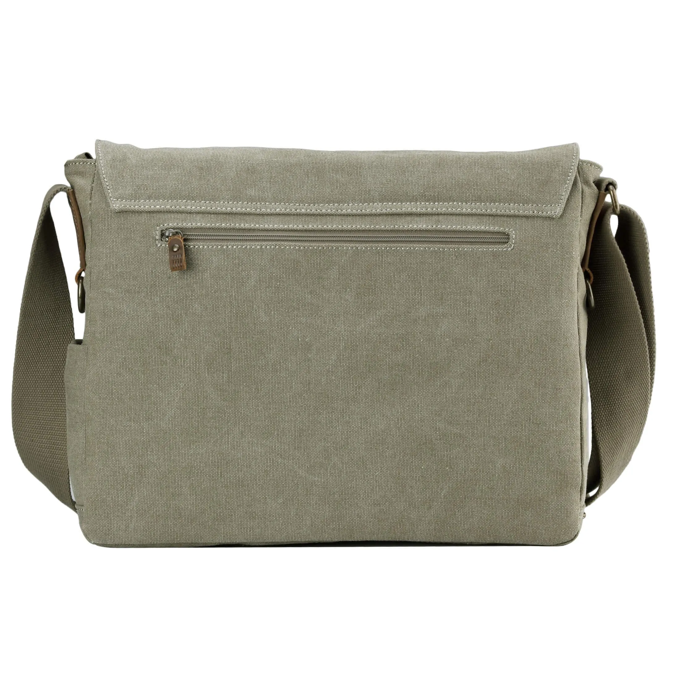 TRP0207 Troop London Classic Canvas Laptop Messenger Bag