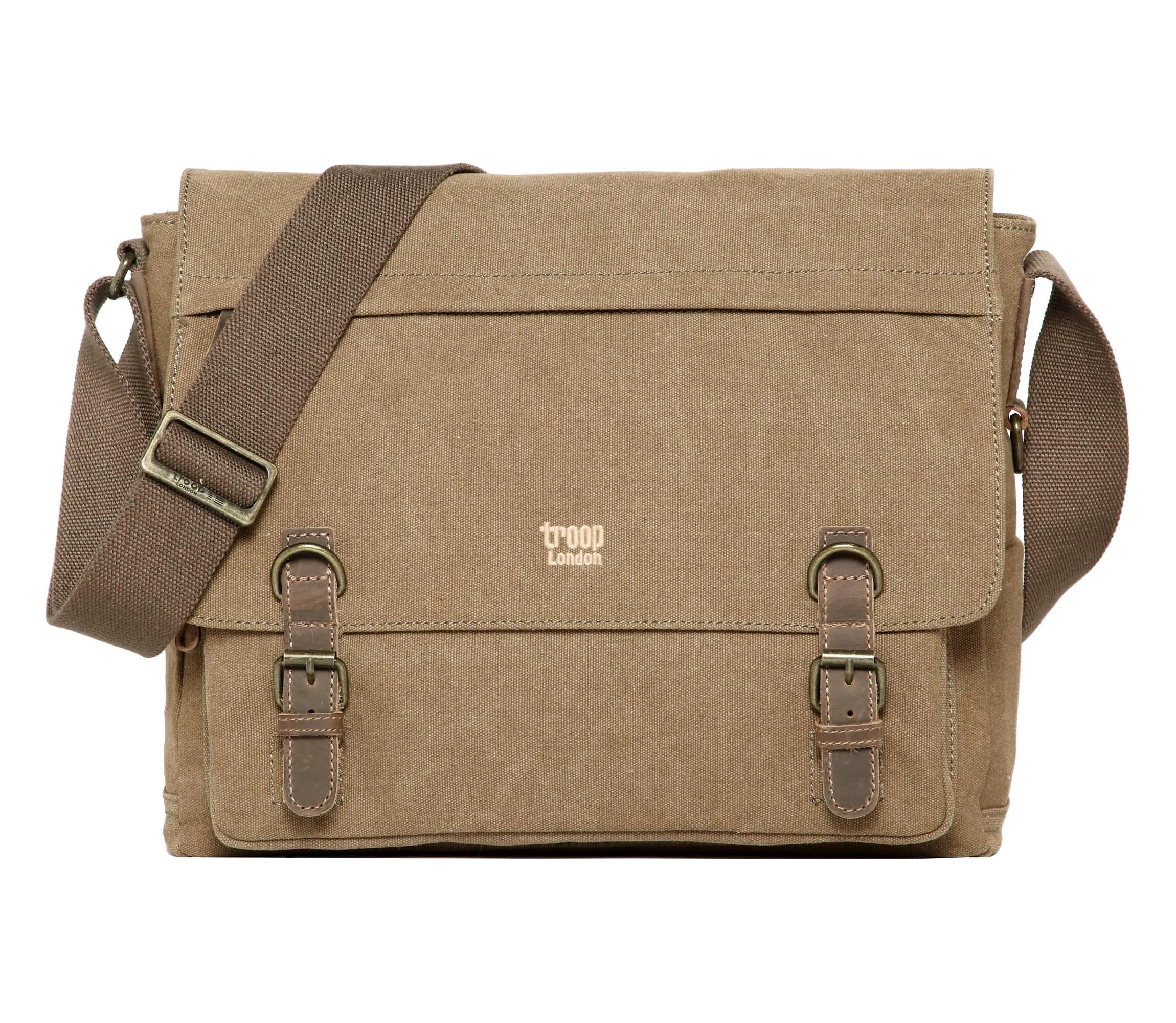 TRP0207 Troop London Classic Canvas Laptop Messenger Bag