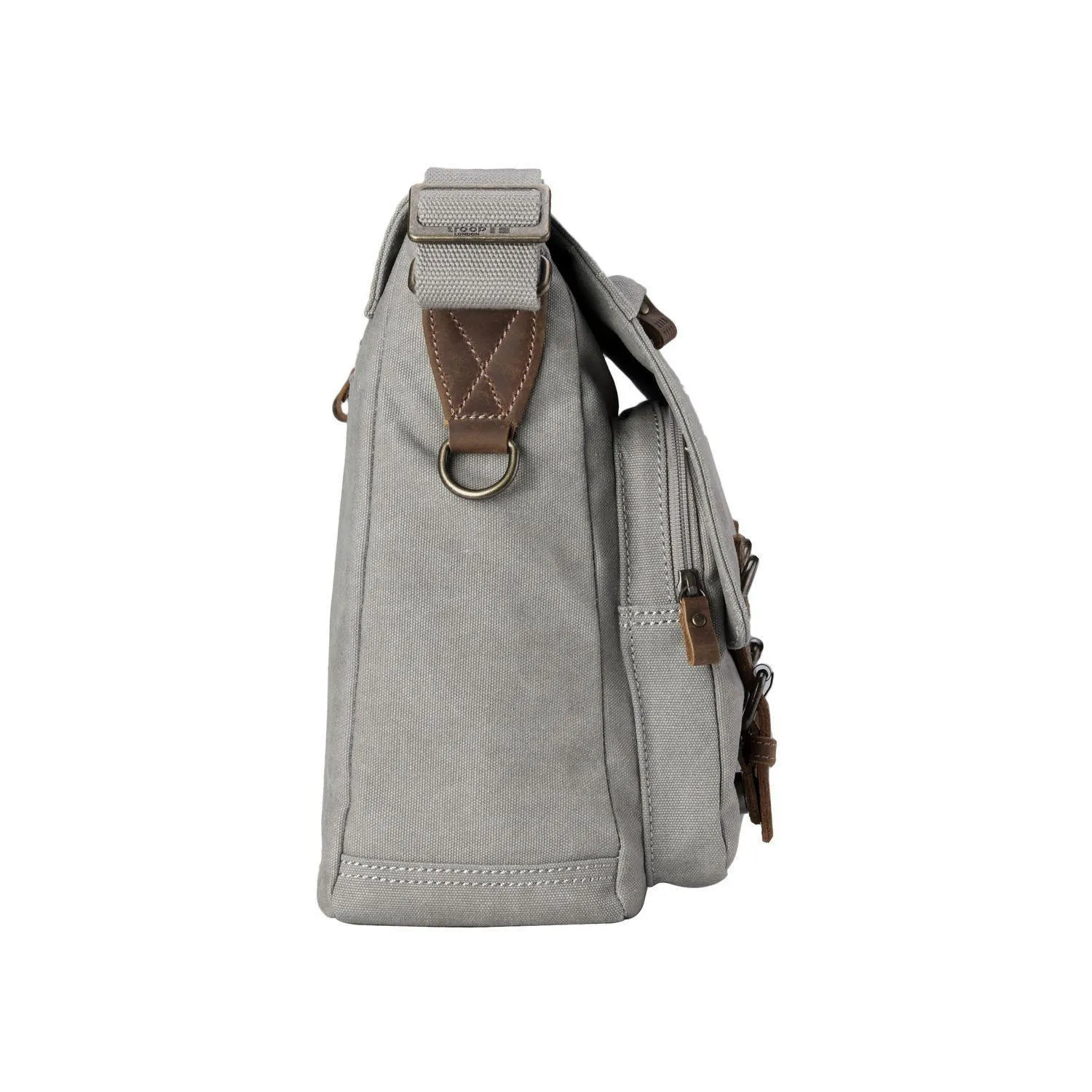 TRP0207 Troop London Classic Canvas Laptop Messenger Bag