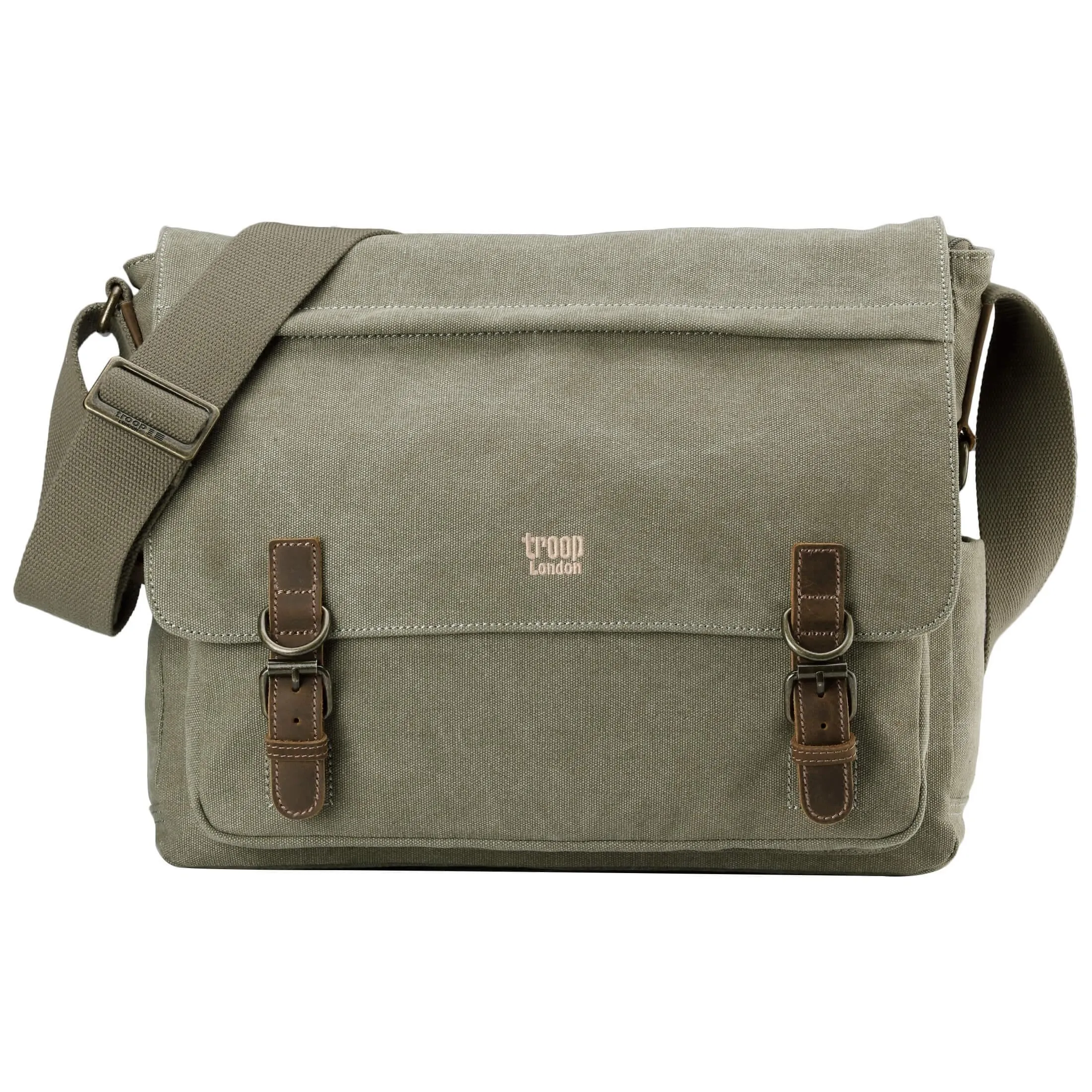 TRP0207 Troop London Classic Canvas Laptop Messenger Bag