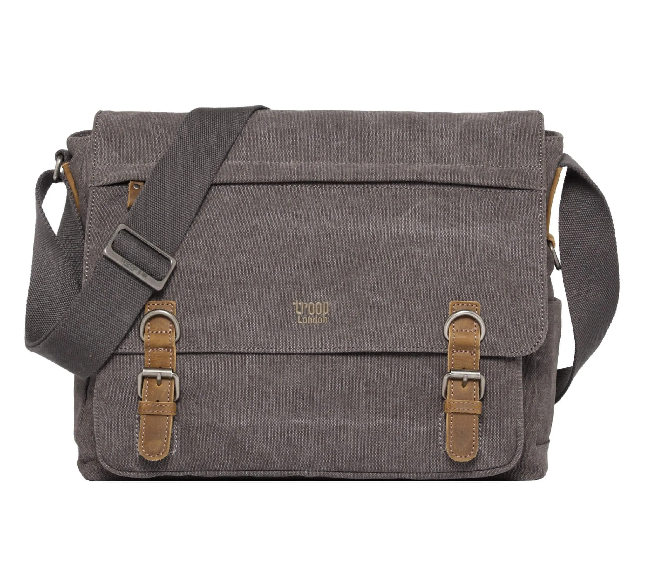 TRP0207 Troop London Classic Canvas Laptop Messenger Bag