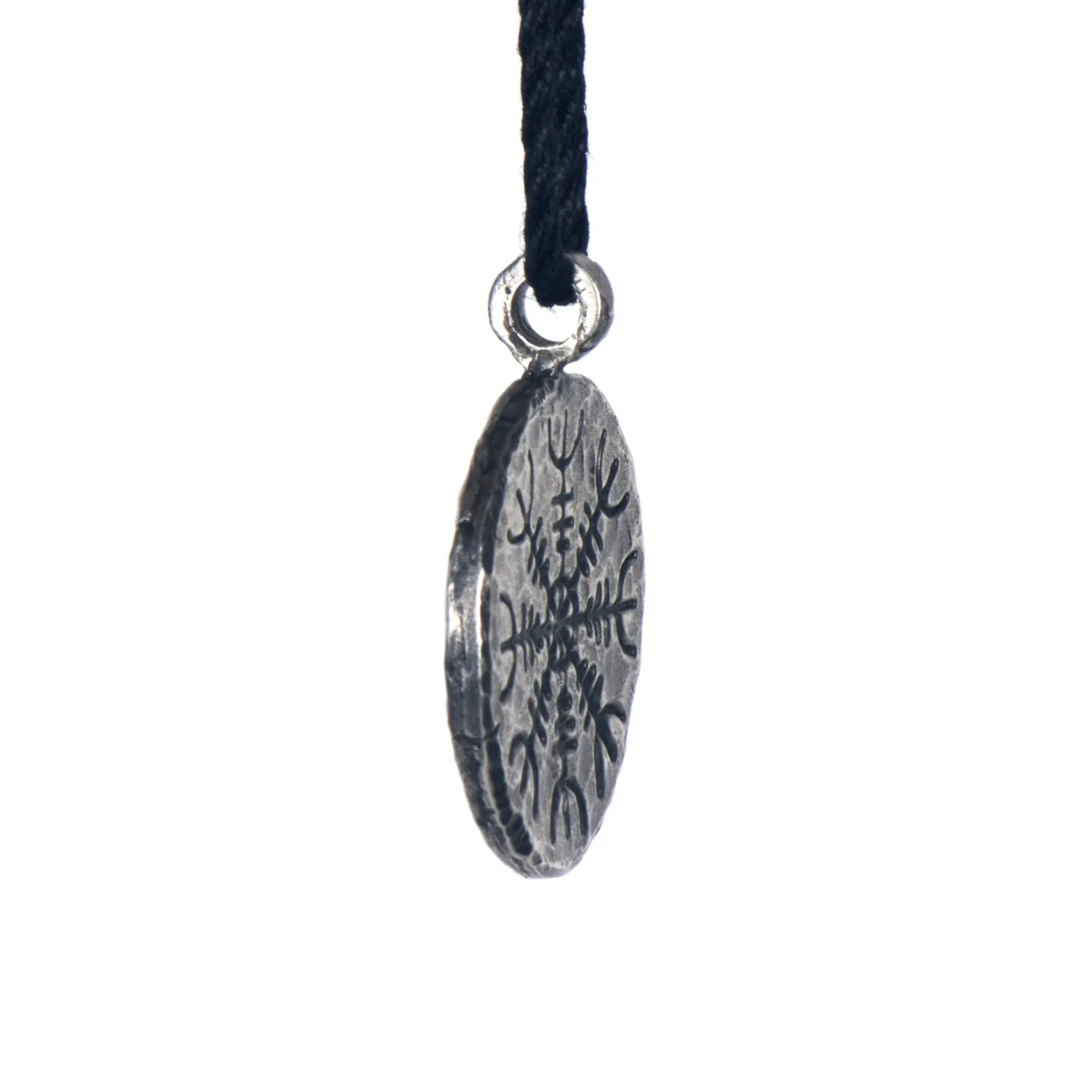 Vegvisir Aegishjalmur Double Sided Stave Necklace