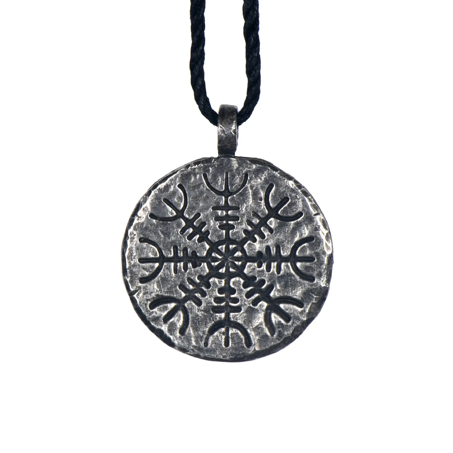 Vegvisir Aegishjalmur Double Sided Stave Necklace