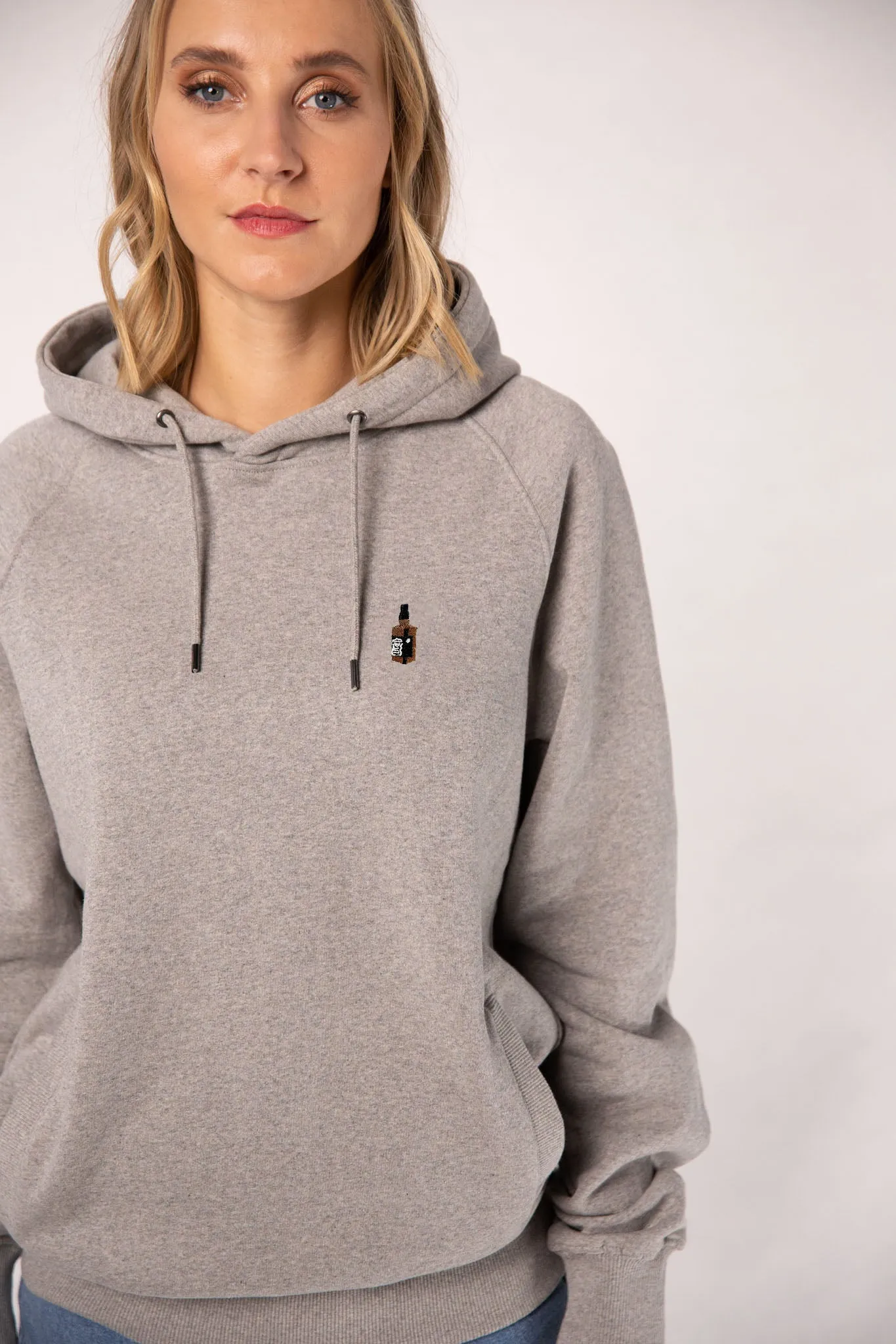 Whisky | Bestickter Bio-Baumwoll Frauen Hoodie