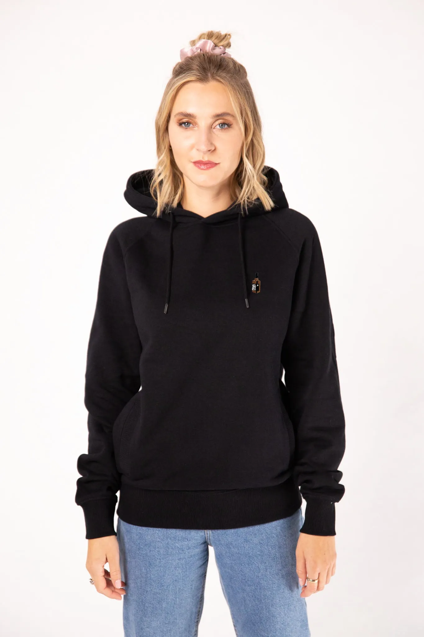 Whisky | Bestickter Bio-Baumwoll Frauen Hoodie