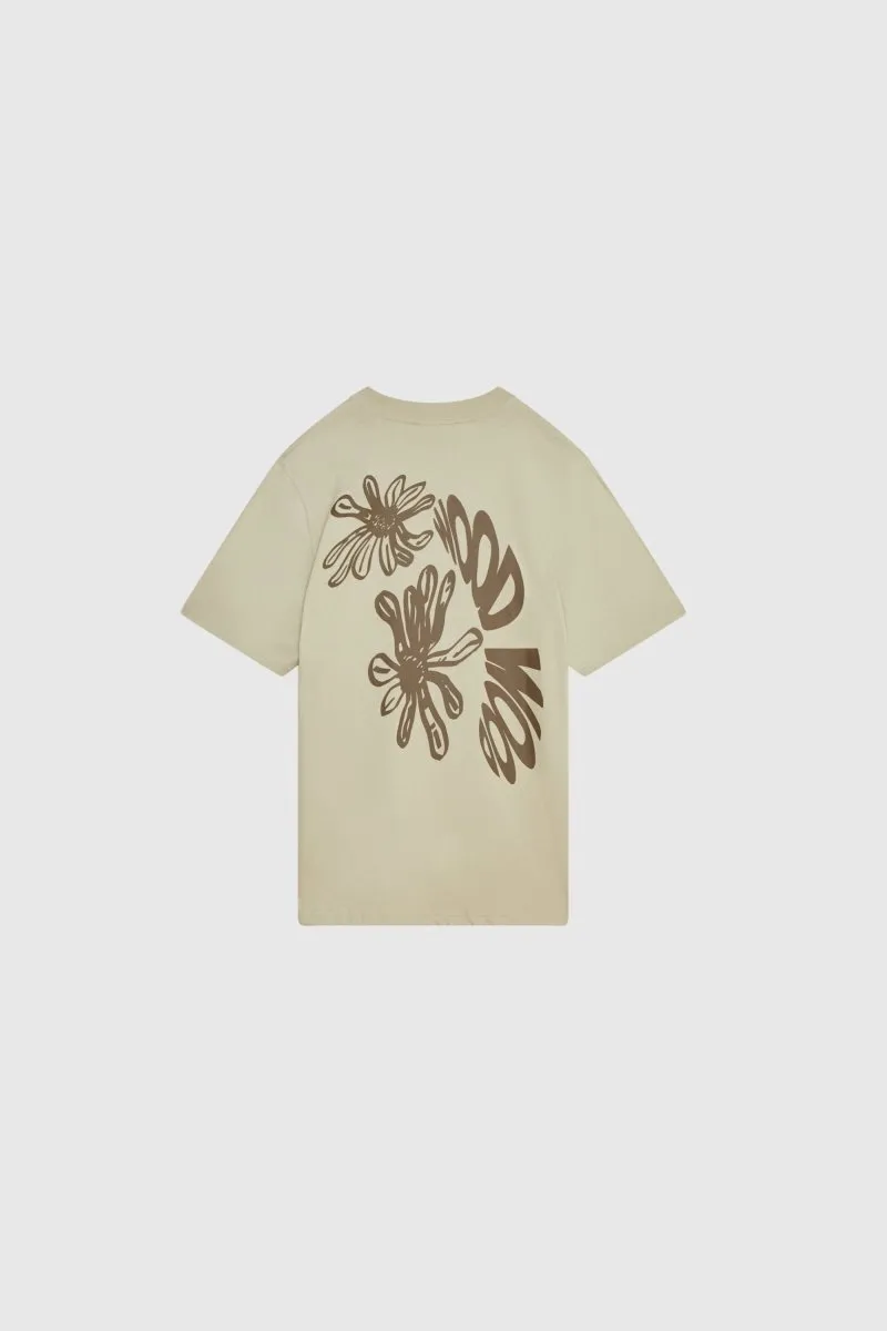 Wood Wood Bobby Flowers T-shirt Taupe beige