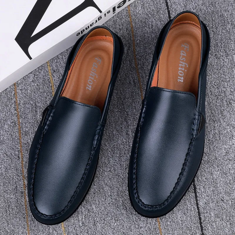 Xituodai  Boat Shoes Mens Shoes Lightweight Leather Casual Loafers