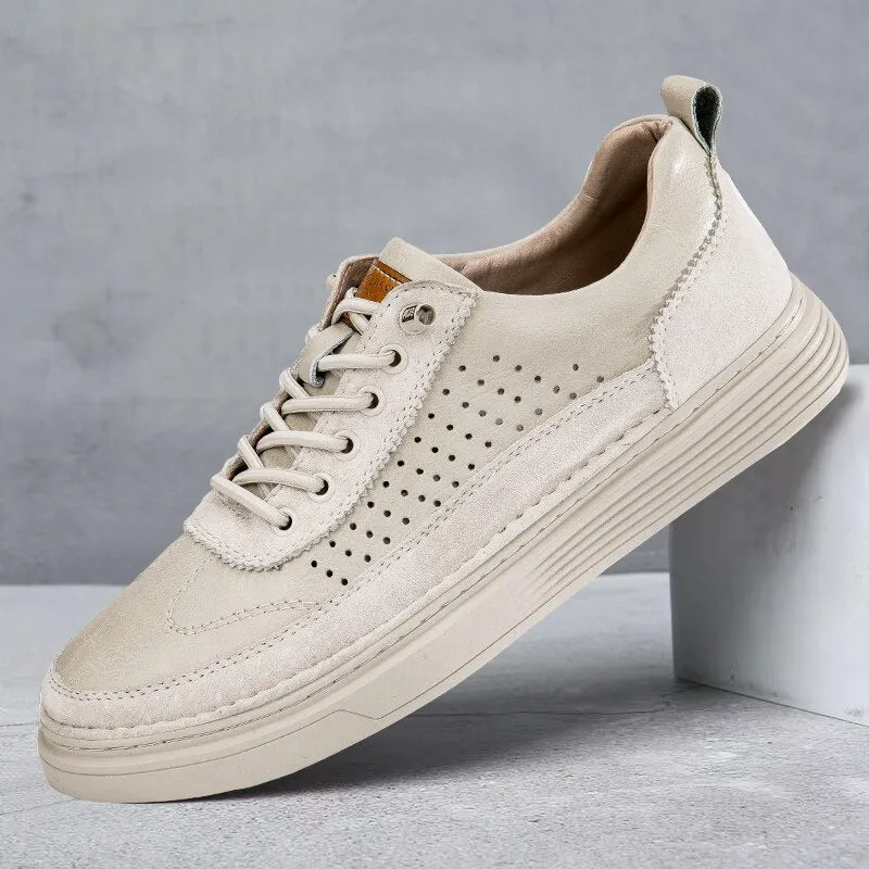 Xituodai  New Arrival All-match Men Casual Summer Shoes Classic Male Comfortable Skate Shoe Genuine Leather Lace-Up Mens Sneakers